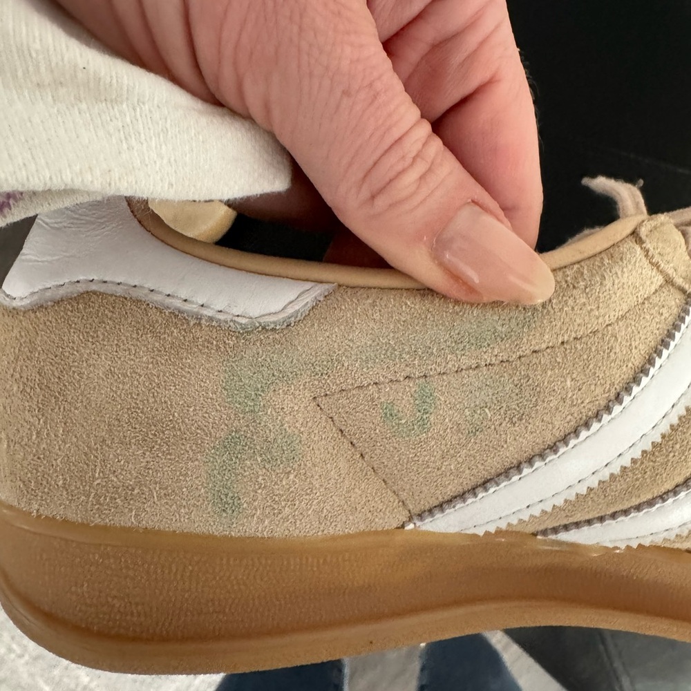Adidas Gazelle Beige and White Sneakers - Picture 7 of 7